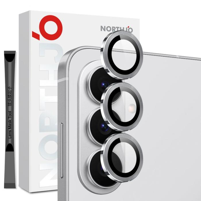 NORTHJO - NORTHJO Skärmskydd för Samsung Galaxy S26 Plus Härdat glas Kamera - Silver