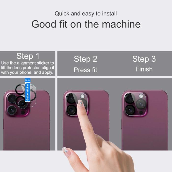 Imak - Imak Skärmskydd för Samsung Galaxy S26 Plus Härdat glas Kamera - Svart