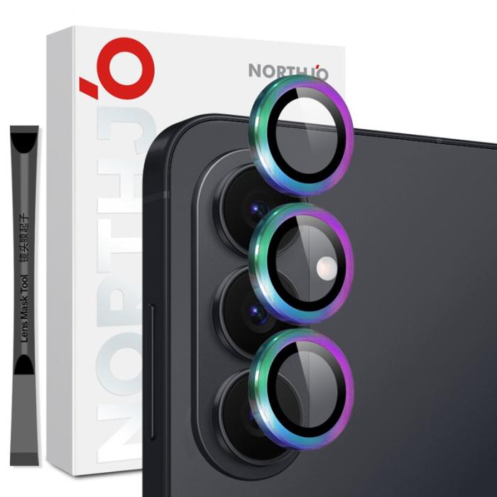 NORTHJO - NORTHJO Skärmskydd för Samsung Galaxy S26 Plus Härdat glas Ringfäste - Färgglad