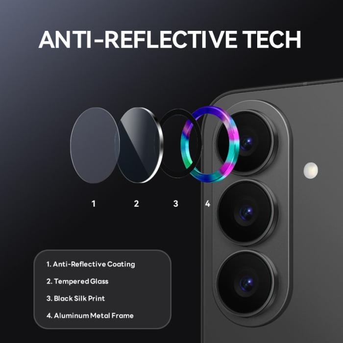 NORTHJO - NORTHJO Skärmskydd för Samsung Galaxy S26 Plus Härdat glas Ringfäste - Färgglad