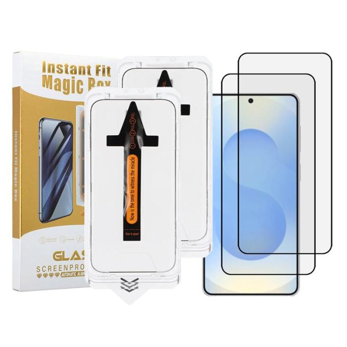 OEM - Skärmskydd för Samsung Galaxy S26 Plus HD Klar Aluminiumglas - Svart