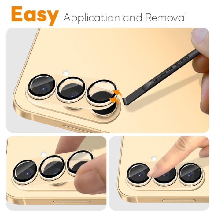 NORTHJO - NORTHJO Skärmskydd för Samsung Galaxy S26 Plus Kameraskydd - Guld