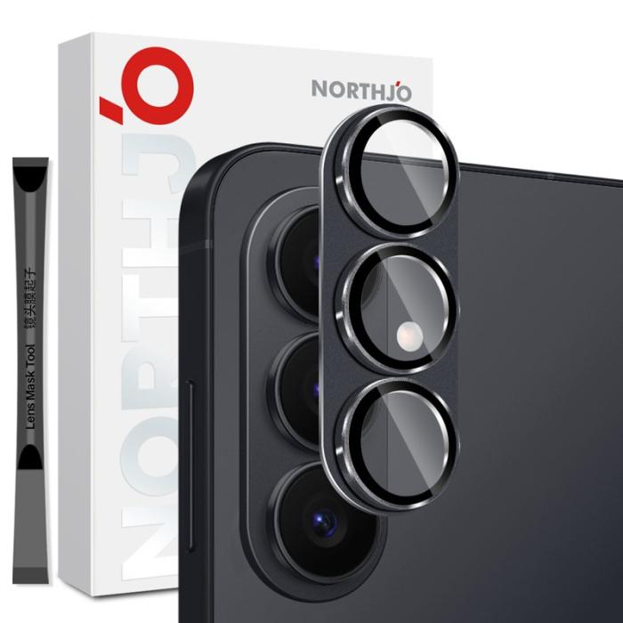 NORTHJO - NORTHJO Skärmskydd för Samsung Galaxy S26 Plus Kameraskydd Metall - Svart
