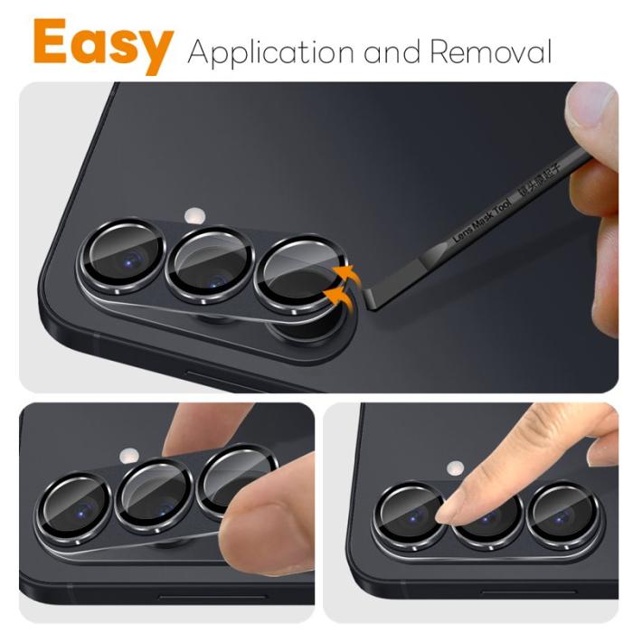 NORTHJO - NORTHJO Skärmskydd för Samsung Galaxy S26 Plus Kameraskydd Metall - Svart