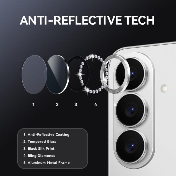 NORTHJO - NORTHJO Skärmskydd för Samsung Galaxy S26 Plus Kameraskydd Silver