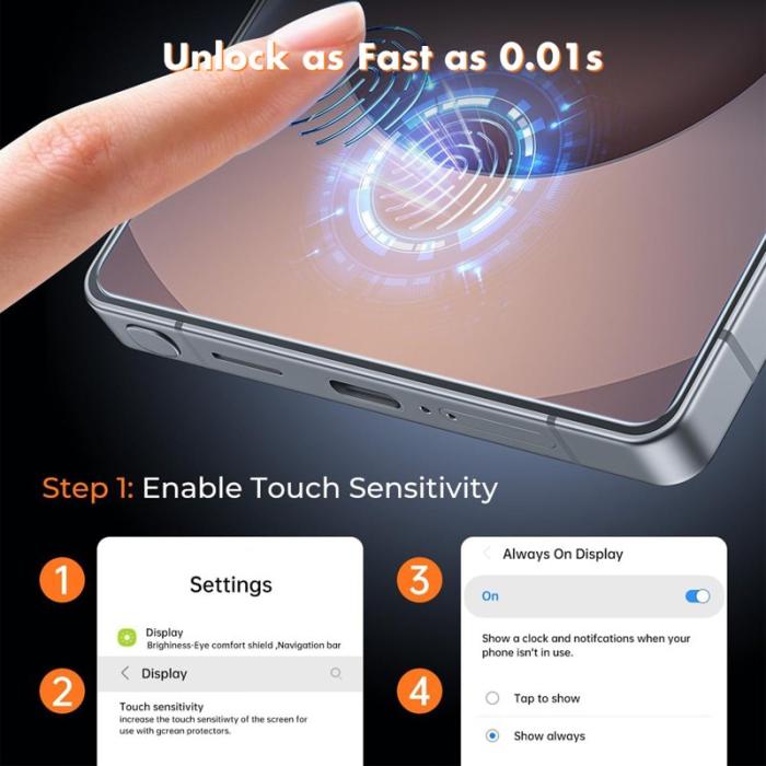 OEM - Skärmskydd för Samsung Galaxy S26 Ultra 10 Pcs HD Härdat glas - Transparent