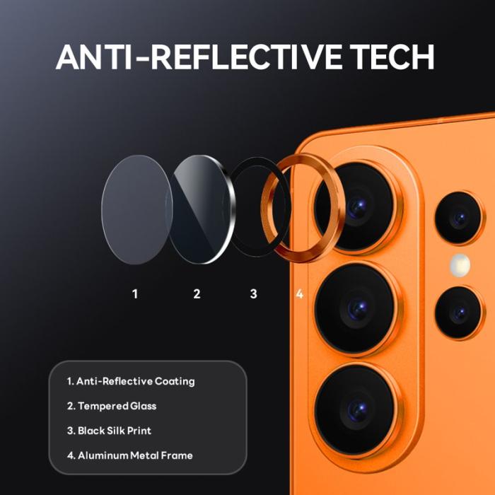NORTHJO - NORTHJO Skärmskydd för Samsung Galaxy S26 Ultra Härdat glas Kamera - Orange