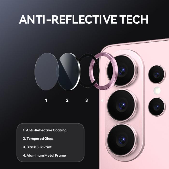 NORTHJO - NORTHJO Skärmskydd för Samsung Galaxy S26 Ultra Härdat glas Kamera - Rosa