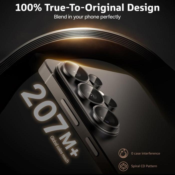 Torras - Torras Skärmskydd för Samsung Galaxy S26 Ultra Härdat glas Kamera Skydd - Svart