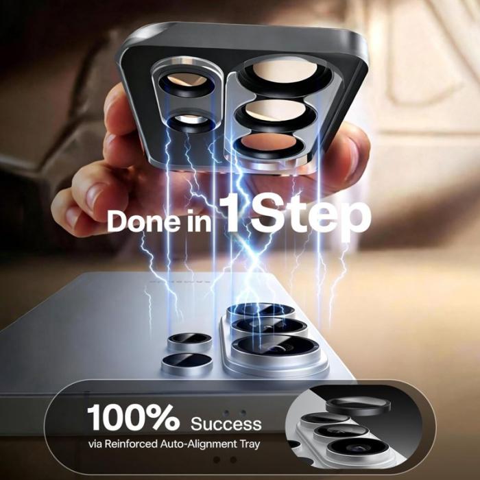 Torras - Torras Skärmskydd för Samsung Galaxy S26 Ultra Härdat glas Kamera Skydd - Svart