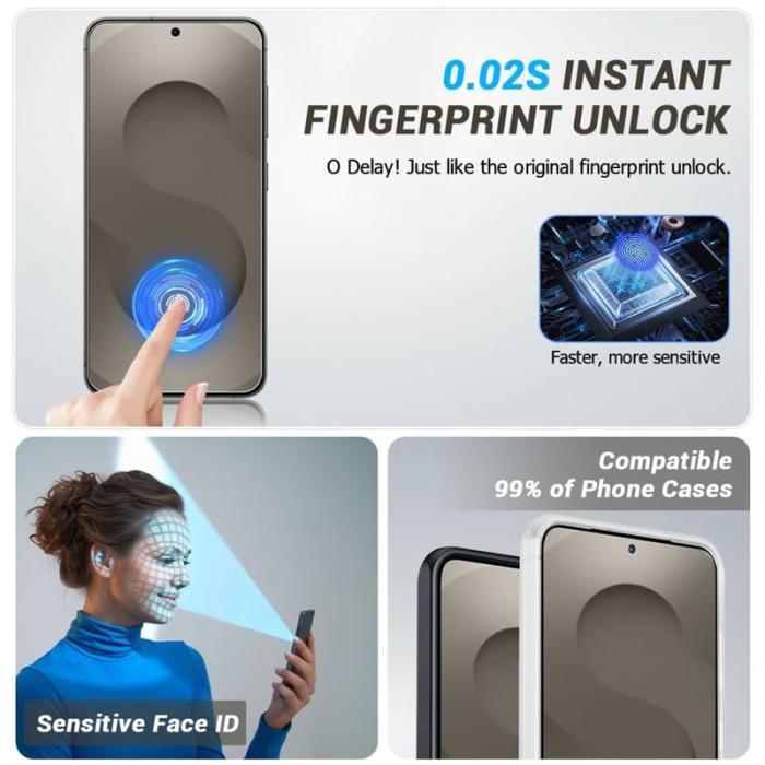 OEM - Skärmskydd för Samsung Galaxy S26 Ultra HD Fullskydd - Svart