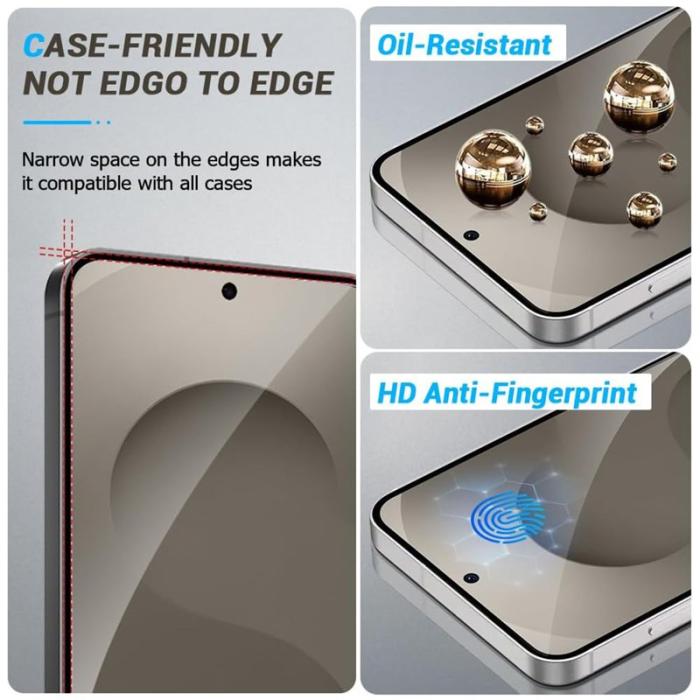 OEM - Skärmskydd för Samsung Galaxy S26 Ultra HD Fullskydd - Svart