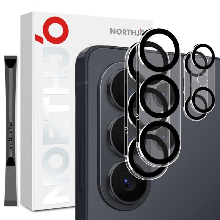 NORTHJO - NORTHJO Skärmskydd för Samsung Galaxy S26 Ultra Kamera Skydd 3D - Svart