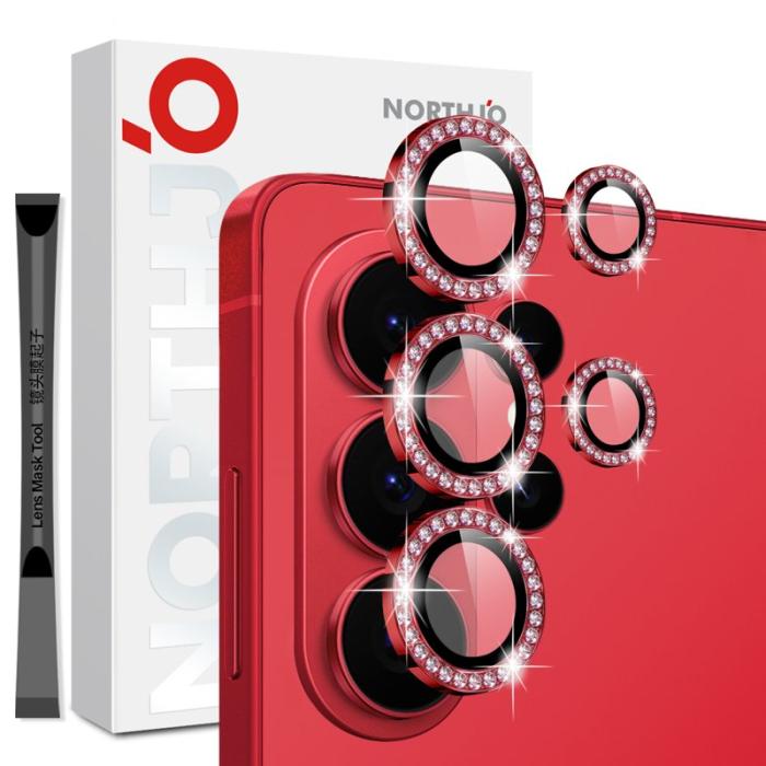 NORTHJO - NORTHJO Skärmskydd för Samsung Galaxy S26 Ultra Kamera Skydd - Röd