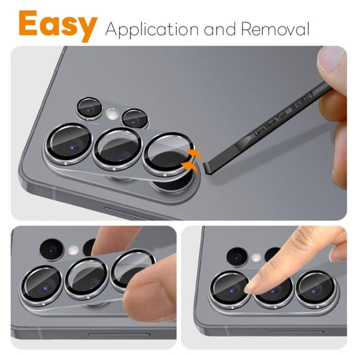 NORTHJO - NORTHJO Skärmskydd för Samsung Galaxy S26 Ultra Kamera Skydd Tempererat Glas Grå