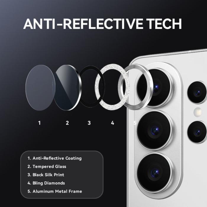 NORTHJO - NORTHJO Skärmskydd för Samsung Galaxy S26 Ultra Kamera Skydd - Silver