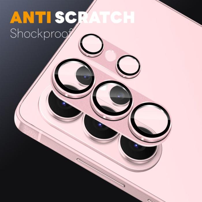 NORTHJO - NORTHJO Skärmskydd för Samsung Galaxy S26 Ultra Kameraskydd Metall - Rosa