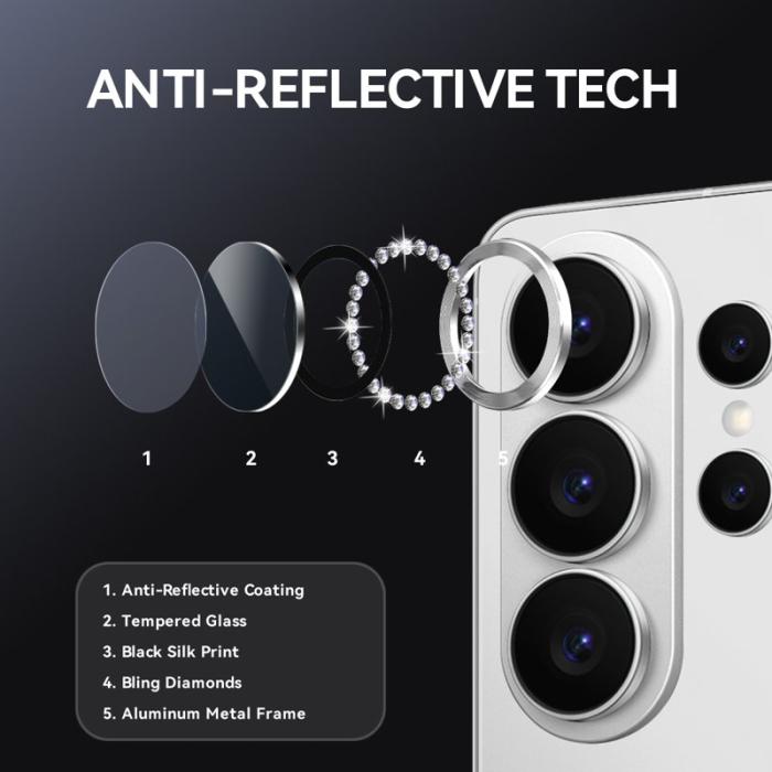 NORTHJO - NORTHJO Skärmskydd för Samsung Galaxy S26 Ultra Kameraskydd - Silver