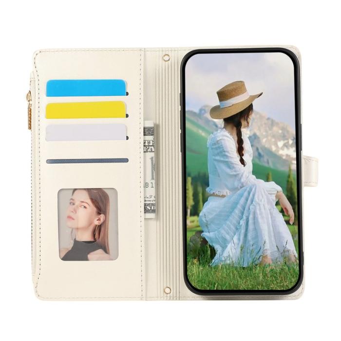 OEM - Mobilfodral för Samsung Galaxy S26 Konstläder Flera kortfack - Beige