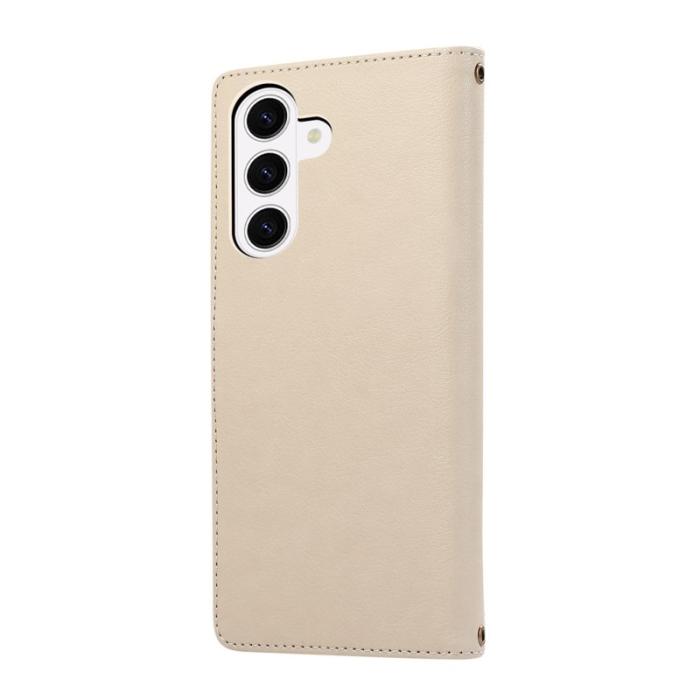 OEM - Mobilfodral för Samsung Galaxy S26 Konstläder Flera kortfack - Beige