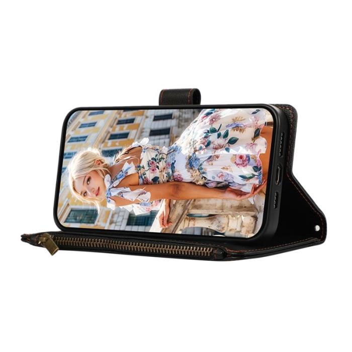 OEM - Mobilfodral för Samsung Galaxy S26 Konstläder Flera kortfack - Svart