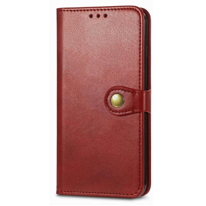 OEM - Plånboksfodral för Samsung Galaxy S26 Konstläder Kickstand - Röd