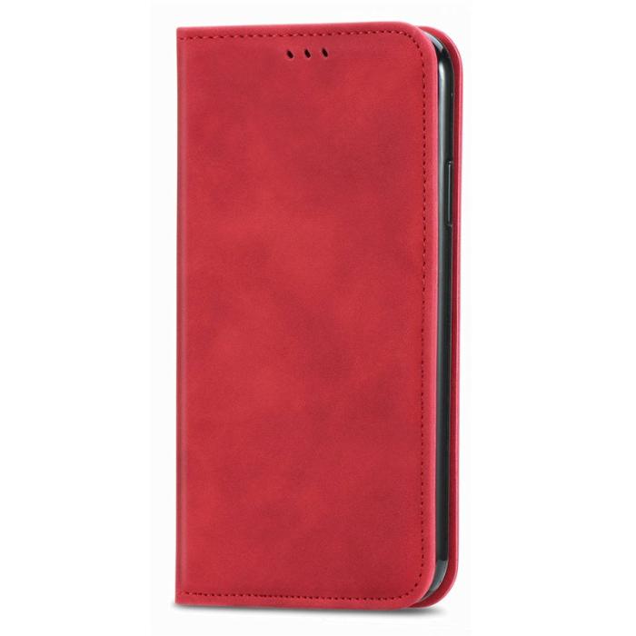 OEM - Mobilfodral för Samsung Galaxy S26 Konstläder Kortfack - Röd