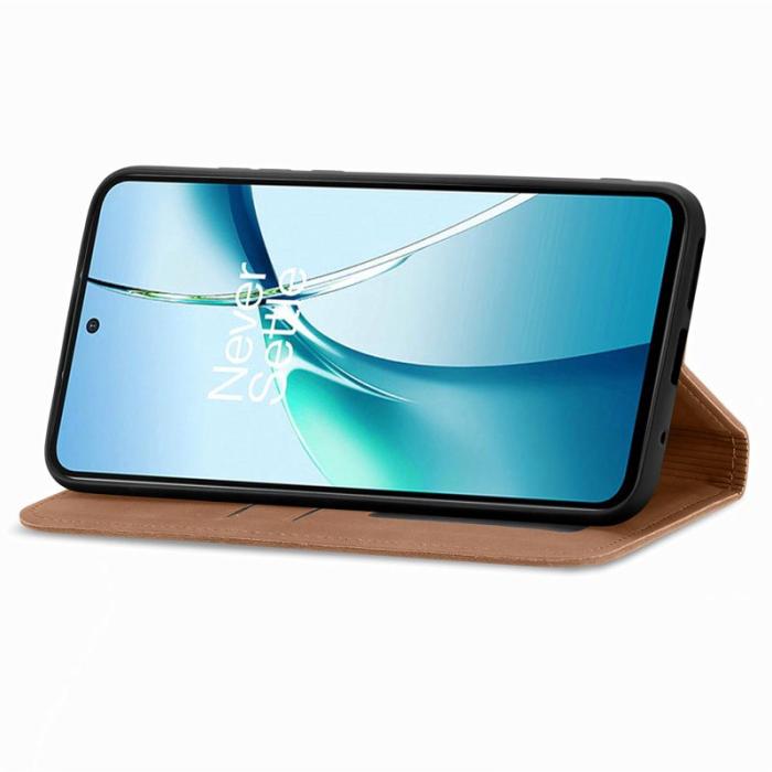 OEM - Mobilfodral för Samsung Galaxy S26 Konstläder Magnetisk - Brun