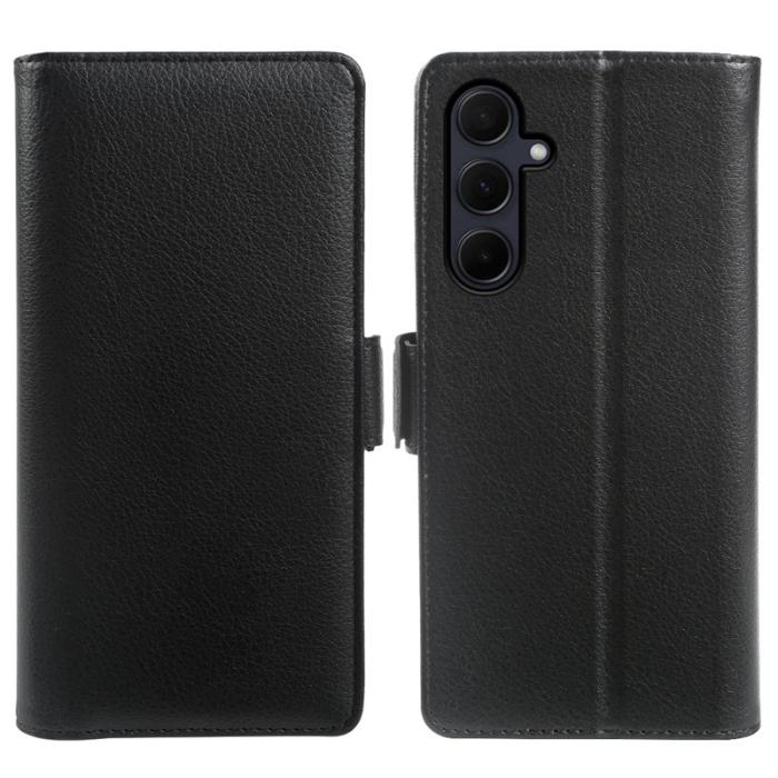 OEM - Plånboksfodral för Samsung Galaxy S26 Konstläder Magnetisk - Svart