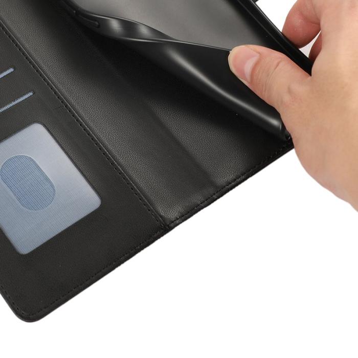 OEM - Mobilfodral för Samsung Galaxy S26 Konstläder med handledsrem - Svart