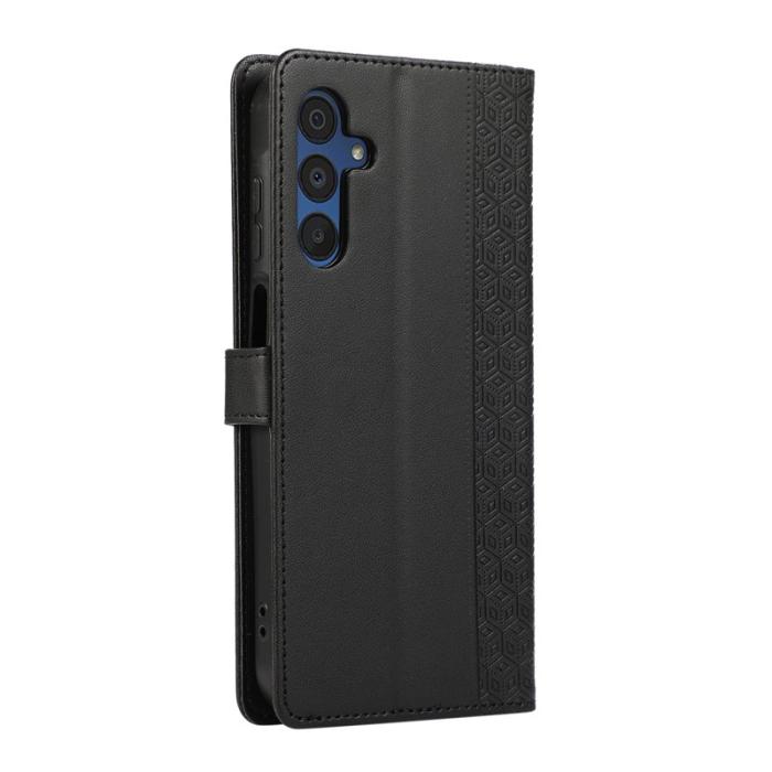 OEM - Mobilfodral för Samsung Galaxy S26 Konstläder med handledsrem - Svart