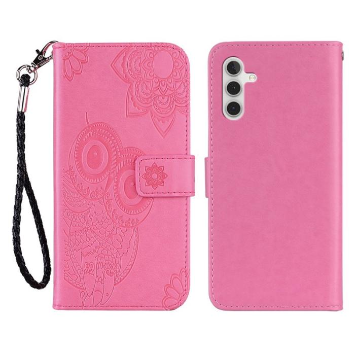 OEM - Plånboksfodral för Samsung Galaxy S26 Konstläder med rem - Rosa