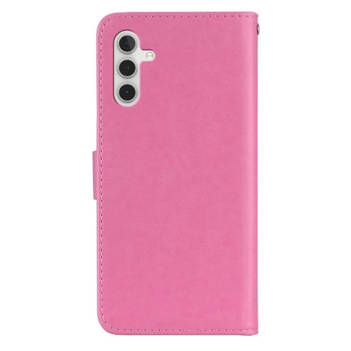 OEM - Plånboksfodral för Samsung Galaxy S26 Konstläder med rem - Rosa