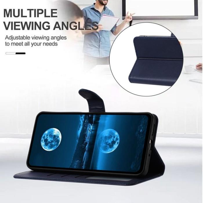 OEM - Plånboksfodral för Samsung Galaxy S26 Konstläder med ställ - Blå