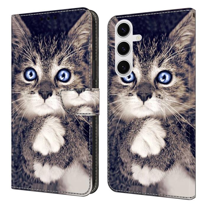 OEM - Plånboksfodral för Samsung Galaxy S26 Konstläder Mönster - Svart