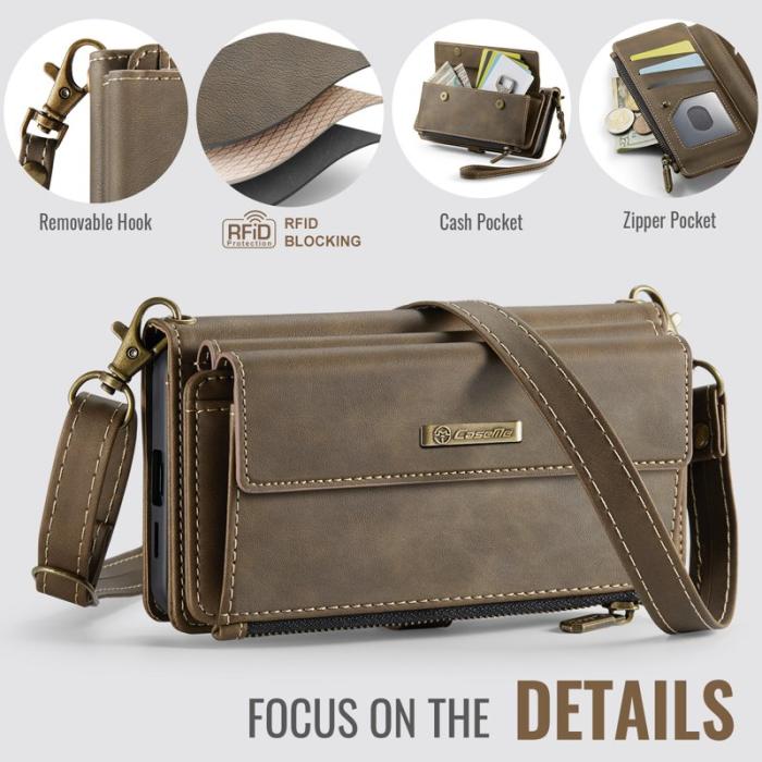 Caseme - CaseMe Plånboksfodral för Samsung Galaxy S26 Konstläder RFID - Brun