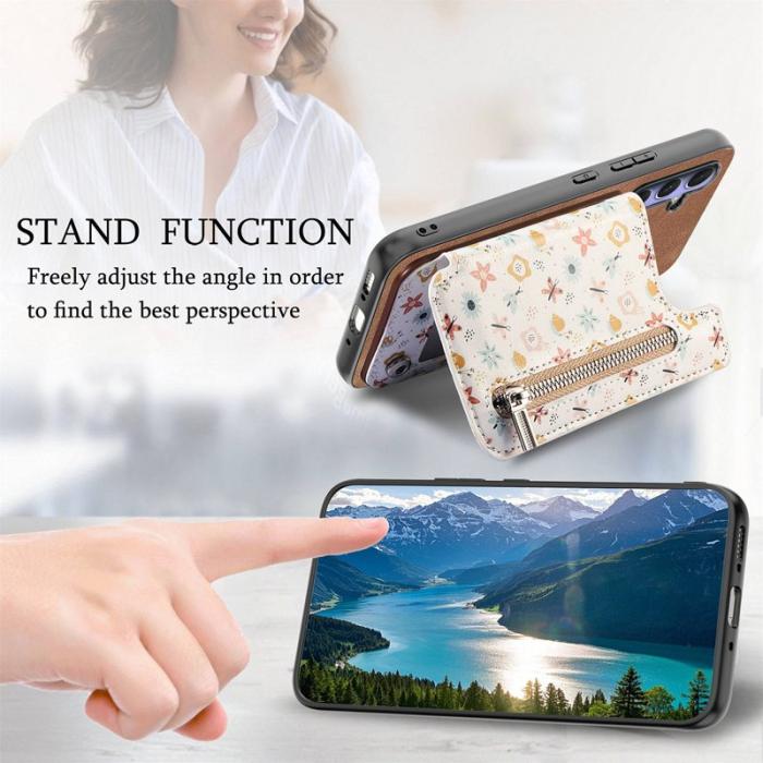 OEM - Mobilfodral för Samsung Galaxy S26 Konstläder RFID - Brun