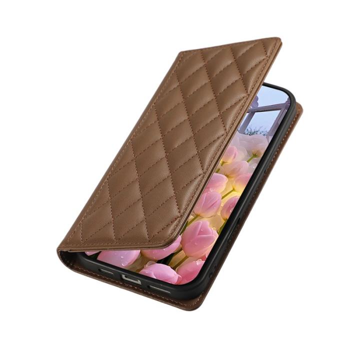 OEM - Plånboksfodral för Samsung Galaxy S26 Konstläder RFID - Brun