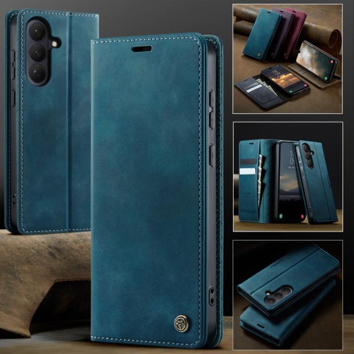 Caseme - CaseMe Plånboksfodral för Samsung Galaxy S26 Konstläder RFID - Grön