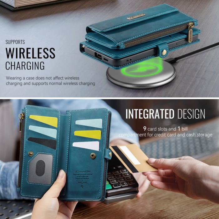 Caseme - CaseMe Plånboksfodral för Samsung Galaxy S26 Konstläder RFID - Grön