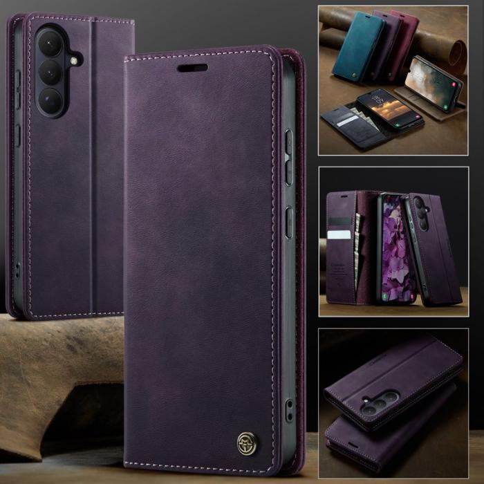 Caseme - CaseMe Plånboksfodral för Samsung Galaxy S26 Konstläder RFID - Lila
