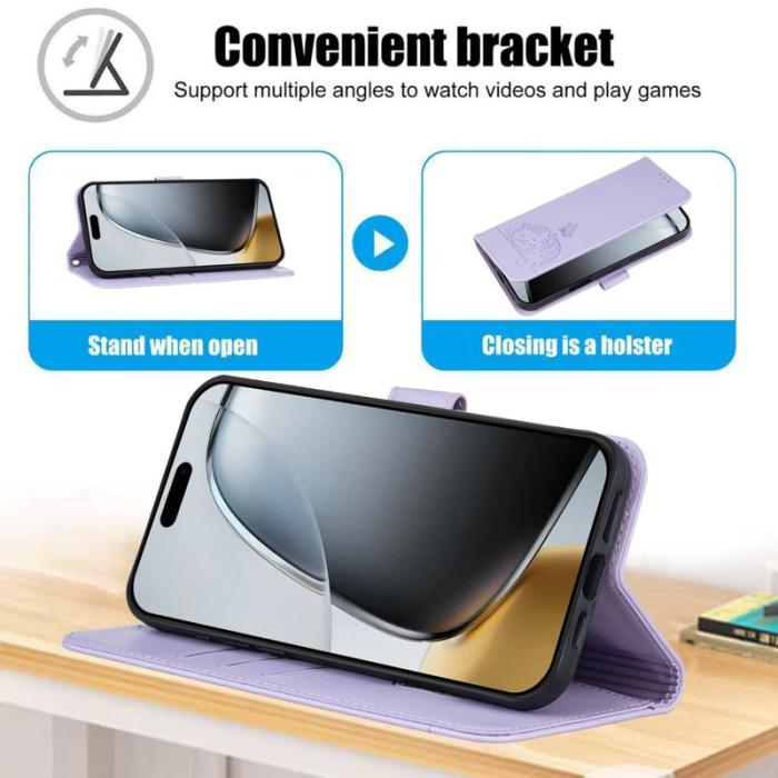 OEM - Plånboksfodral för Samsung Galaxy S26 Konstläder RFID - Ljuslila