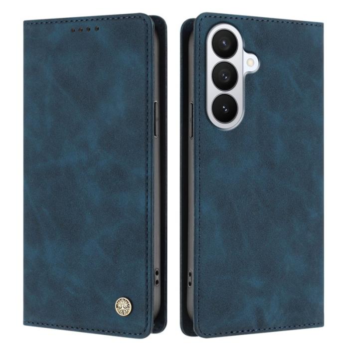 OEM - Plånboksfodral för Samsung Galaxy S26 Konstläder RFID - Mörkblå