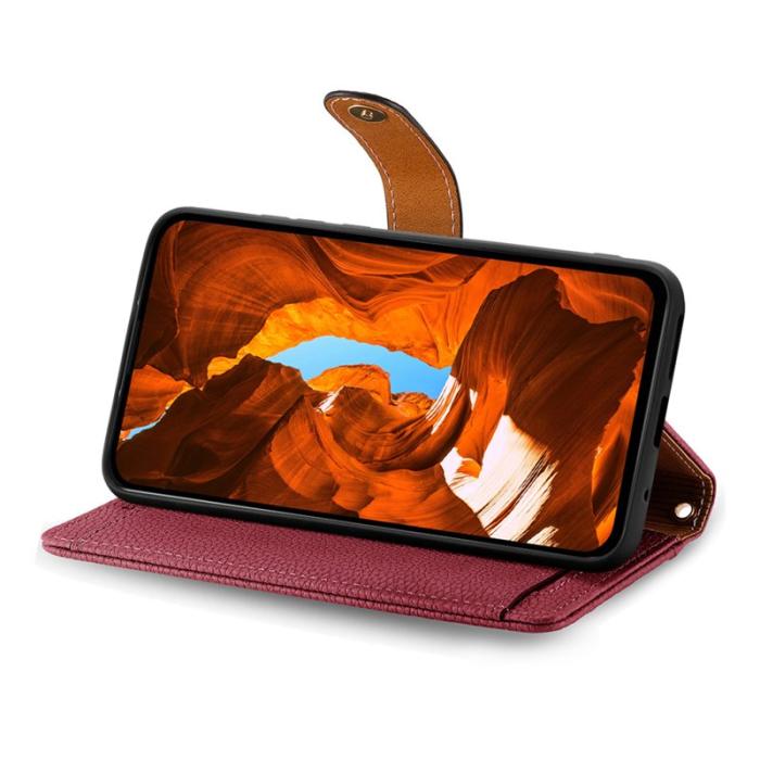 OEM - Plånboksfodral för Samsung Galaxy S26 Konstläder RFID - Röd