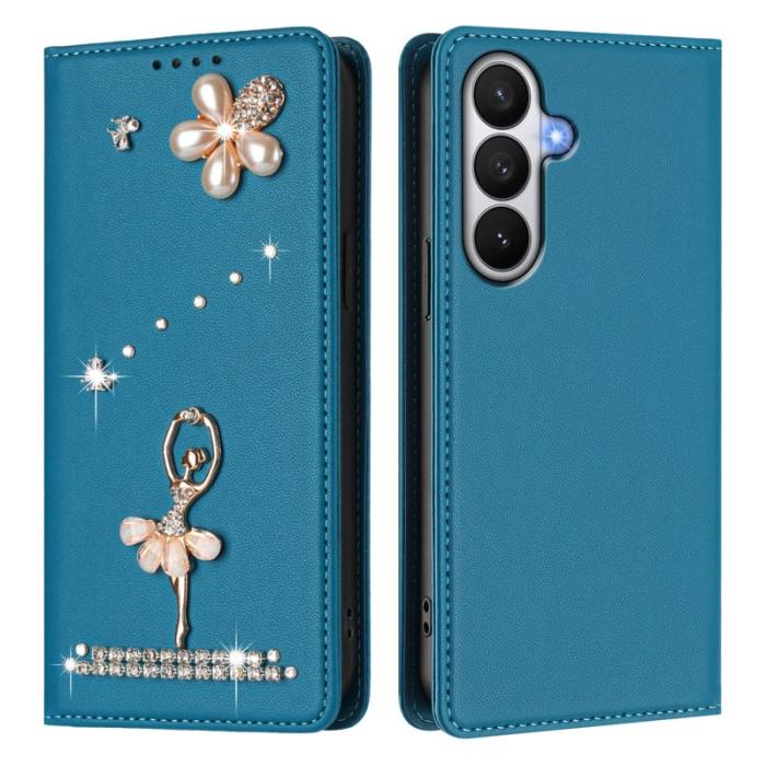 OEM - Plånboksfodral för Samsung Galaxy S26 Konstläder RFID - Sjöblå