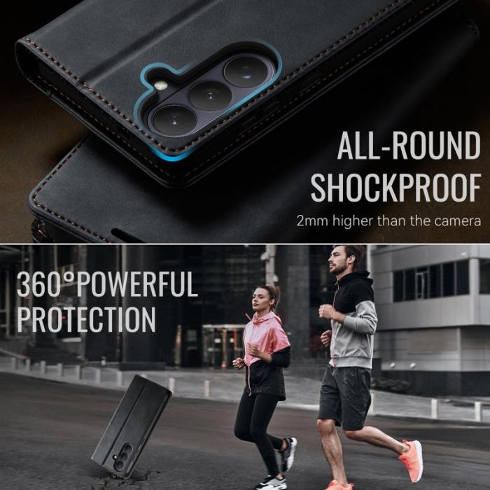 Caseme - CaseMe Plånboksfodral för Samsung Galaxy S26 Konstläder RFID - Svart