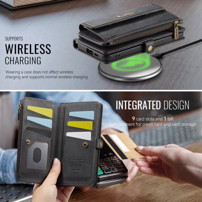 Caseme - CaseMe Plånboksfodral för Samsung Galaxy S26 Konstläder RFID - Svart