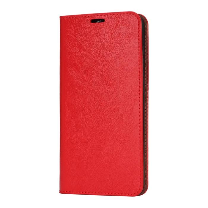 OEM - Plånboksfodral för Samsung Galaxy S26 Äkta läder - Röd