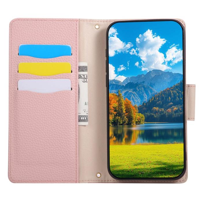 OEM - Plånboksfodral för Samsung Galaxy S26 Konstläder - Rosa