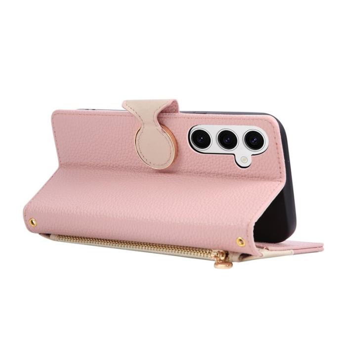 OEM - Plånboksfodral för Samsung Galaxy S26 Konstläder - Rosa